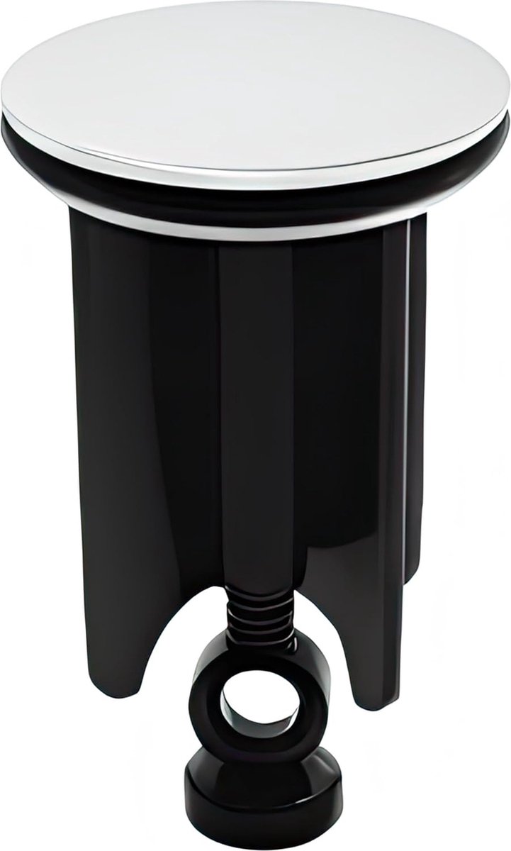 Premium Wastafelplug 40mm - Universele Gootsteenstop 40 mm - Chroom Afvoerstop - Plug Wastafel van Messing met Rubber - Excentrische Plug In Hoogte Verstelbaar - Roestvrije Afvoerplug