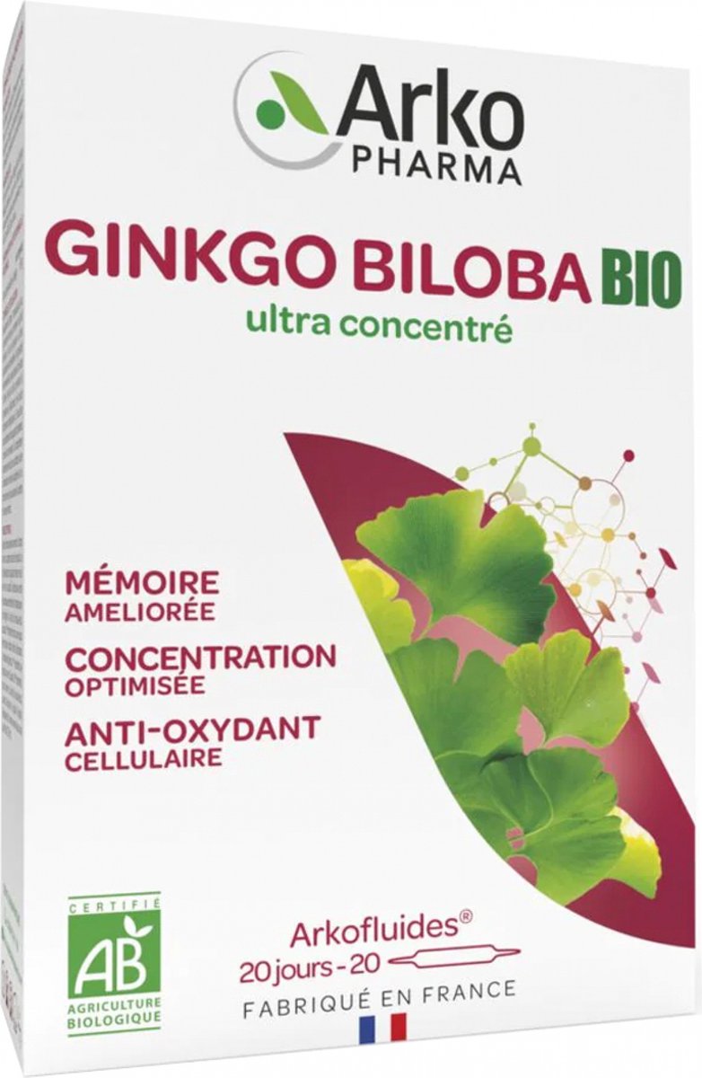 Goedkoopste Arkopharma Arkofluides Ginkgo Biloba Bio 20 Ampullen