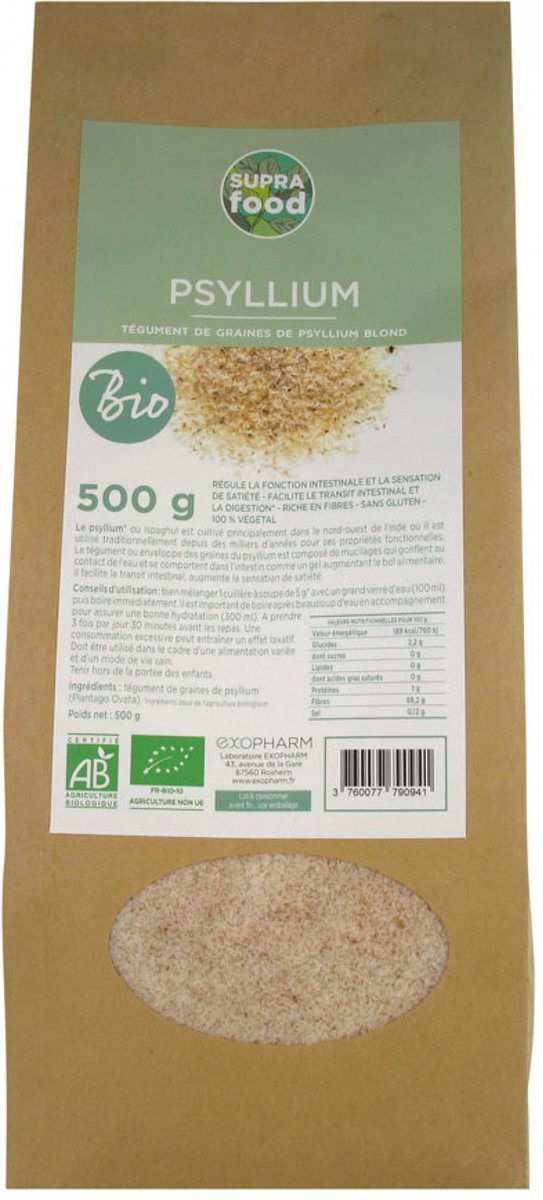 Goedkoopste Exopharm Psyllium Organic 500 g