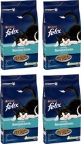 Felix Seaside Sensations - Kattenvoer Droogvoer - Zalm & Groenten - 4 x 4 kg