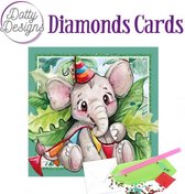 Dotty Designs Diamond Cards - Elephant Party