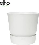 Elho Plantenbak - Pot Elho Greenville Round Wit D24H23 - 1 Stuk - cm