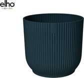 Elho Plantenbak - Pot Elho Vibes Fold Round Blauw D18H1 - 1 Stuk - cm