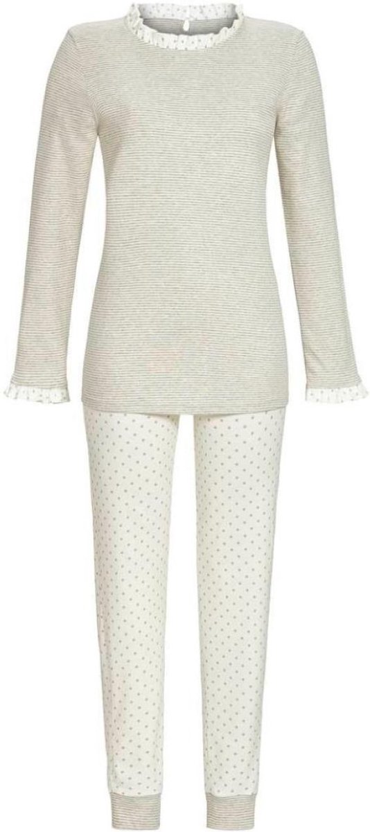 Ringella Stars & Stripes – Pyjama - 3561222– Grey Melange - 44 Grijs
