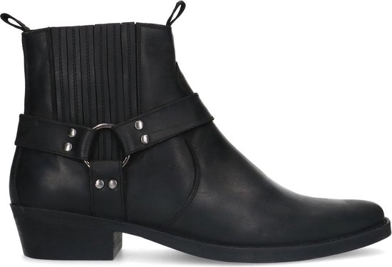 Sacha - Heren - Zwarte western enkelboots - Maat 43