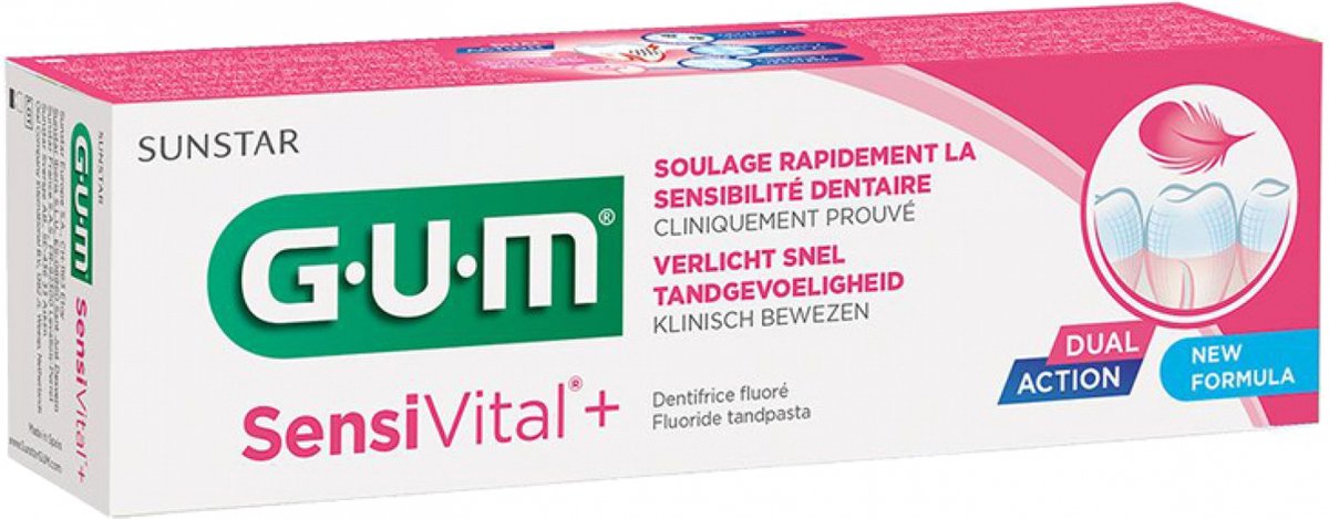 GUM Sensivital+ Tandpasta 75ML
