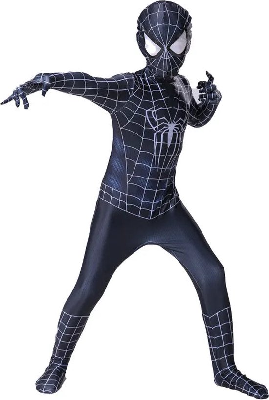 Superheldendroom - Spider-Man 3 - 110/116 (4/5 Jaar) - Verkleedkleding - Superheldenpak
