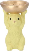 Bol lapin de Pâques jaune 11x10x18cm - Pasen
