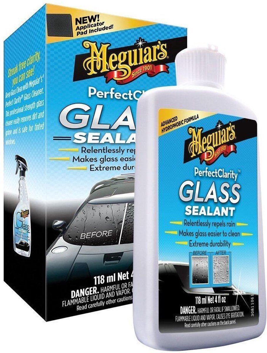 Perfect Clarity Glass Sealant + Gratis Microvezel Doek - Meguiars Producten
