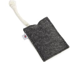Vilten speelkussen "Felty" met Valeriaan - Donkergrijs - ± 7,5 x 10,5 cm - Kattenspeelgoed - CanadianCat Company