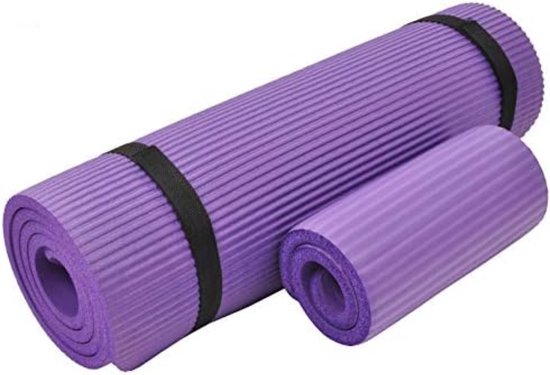 Yoga Mat Extra Dik - Fitness Mat Extra Dik - Paars