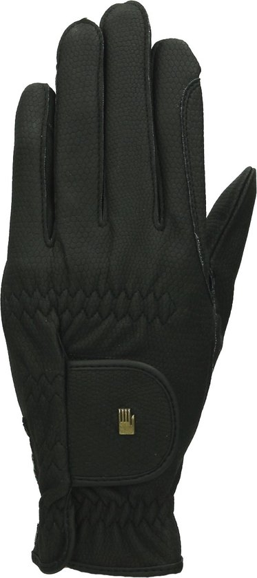 Foto: Handschoen roeck grip winter black 6 paardrij handschoenen