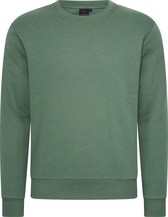 Mario Russo Sweater - Trui Heren - Sweater Heren - Eend Groen - L