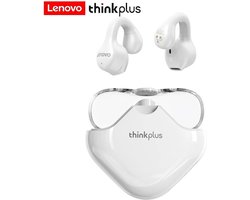 Lenovo - XT61 - Bluetooth 5.3 - Draadloze oordopjes - Ergonomisch - Noise-cancelling - Waterbestendig - Sport - Gamen - Reizen - Wit