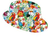 Toppers - Guirca Verkleed hoedje voor Tropical Hawaii party - Summer/jungle print - volwassenen - Carnaval