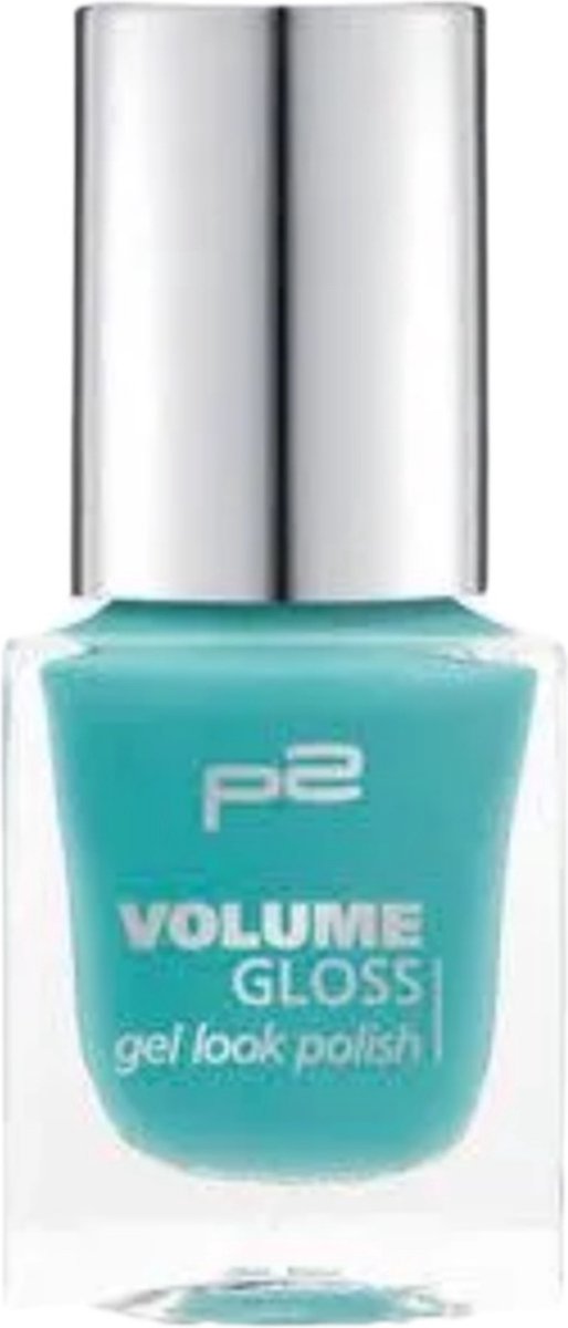 P2 EU Cosmetics Nagellak Volume Gloss Gel Look 420 Hidden Mermaid Turquoise 12ml