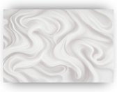 Minimalistisch wit - Abstract canvas schilderijen - Schilderijen canvas minimalisme - Klassiek schilderijen - Canvas keuken - Decoratie woonkamer - 60 x 40 cm 18mm