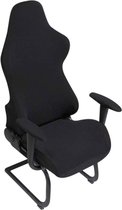 Bestenrose Housse De Chaise De Bureau - En Cuir Synthétique - Imperméable - Extensible - Pour Ordinateur - Avec Accoudoirs - Noir