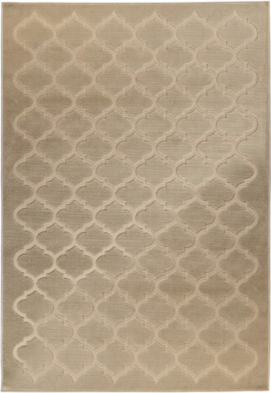 Amira | Laagpolig Vloerkleed | Beige | Hoogwaardige Kwaliteit | 120x170 cm