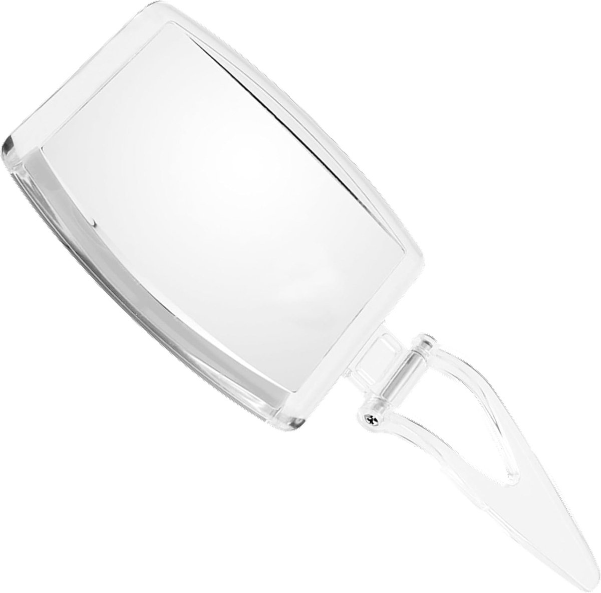 Goedkoopste Opvouwbare handspiegel met handvat make-upspiegel met 7x vergroting - kleine acryl reisspiegel - tafelspiegel - vergrotende spiegel, 12,3 x 10,8 cm