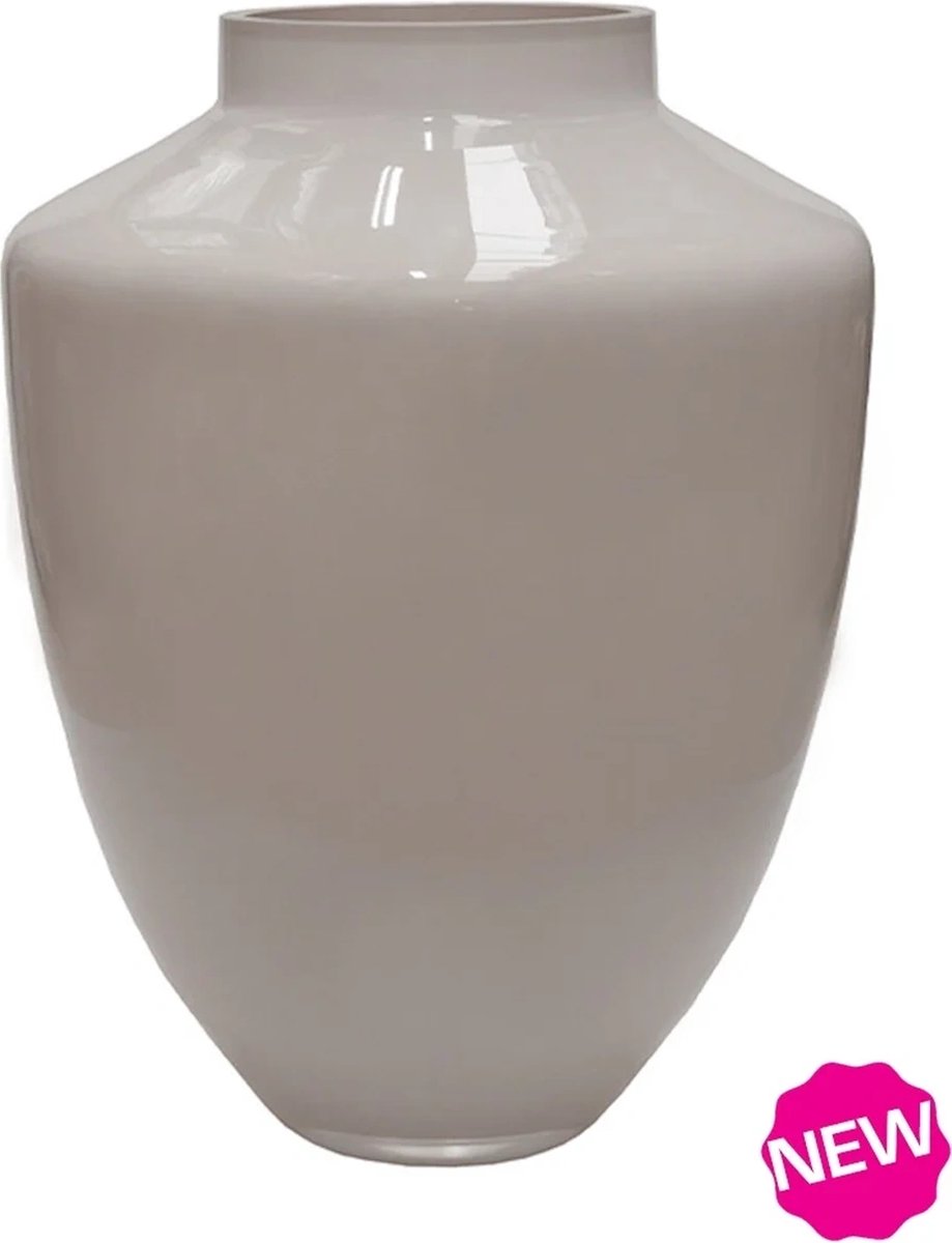 Vase The World Vaas Tugela M | Medium | Ivory - Pastel Wit - Beige | Mond geblazen glas | Glans | Ø28 x H36 cm
