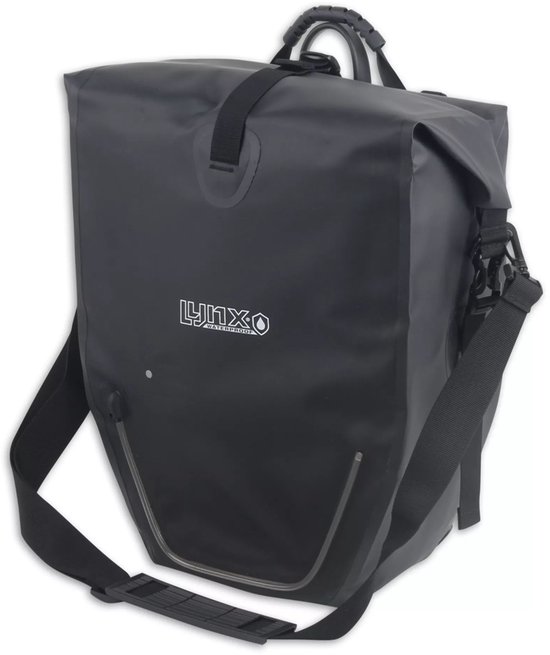 Fietstas Enkel Met LED Lynx Rocky XL - Waterdicht - 25 Liter - Zwart van Lynx. — afbeelding 4