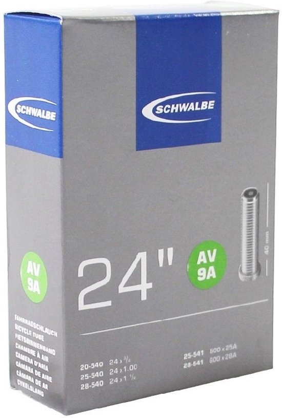 Schwalbe - Binnenband Fiets - Auto Ventiel - 24 x 1.00 (25 - 540) van Schwalbe — afbeelding 4