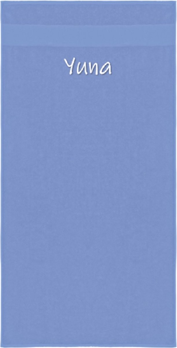 Badhanddoek - Licht Blauw - met naam - persoonlijk - Badhanddoek met naam - kinderen - peuter - kleuter - baby en kind