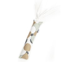 Speelrol met leren strips Circles met Catnip - ± 27 x Ø 2,5 cm - Kattenspeelgoed - CanadianCat Company