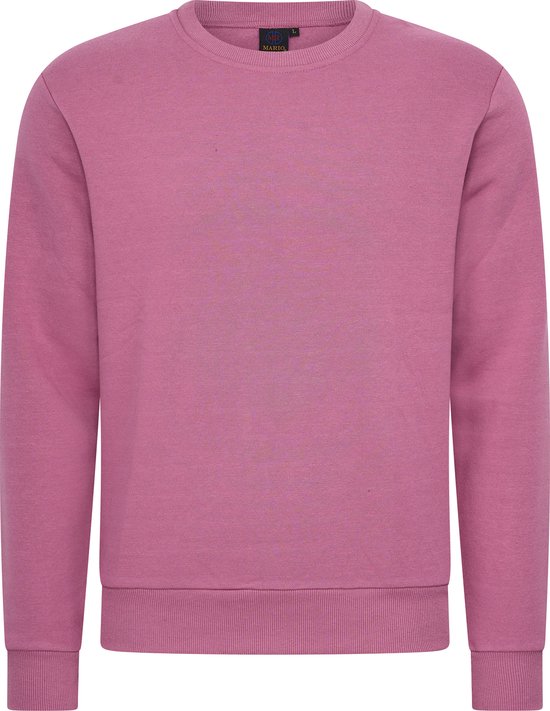 Roze crewneck sweater met lange mouwen