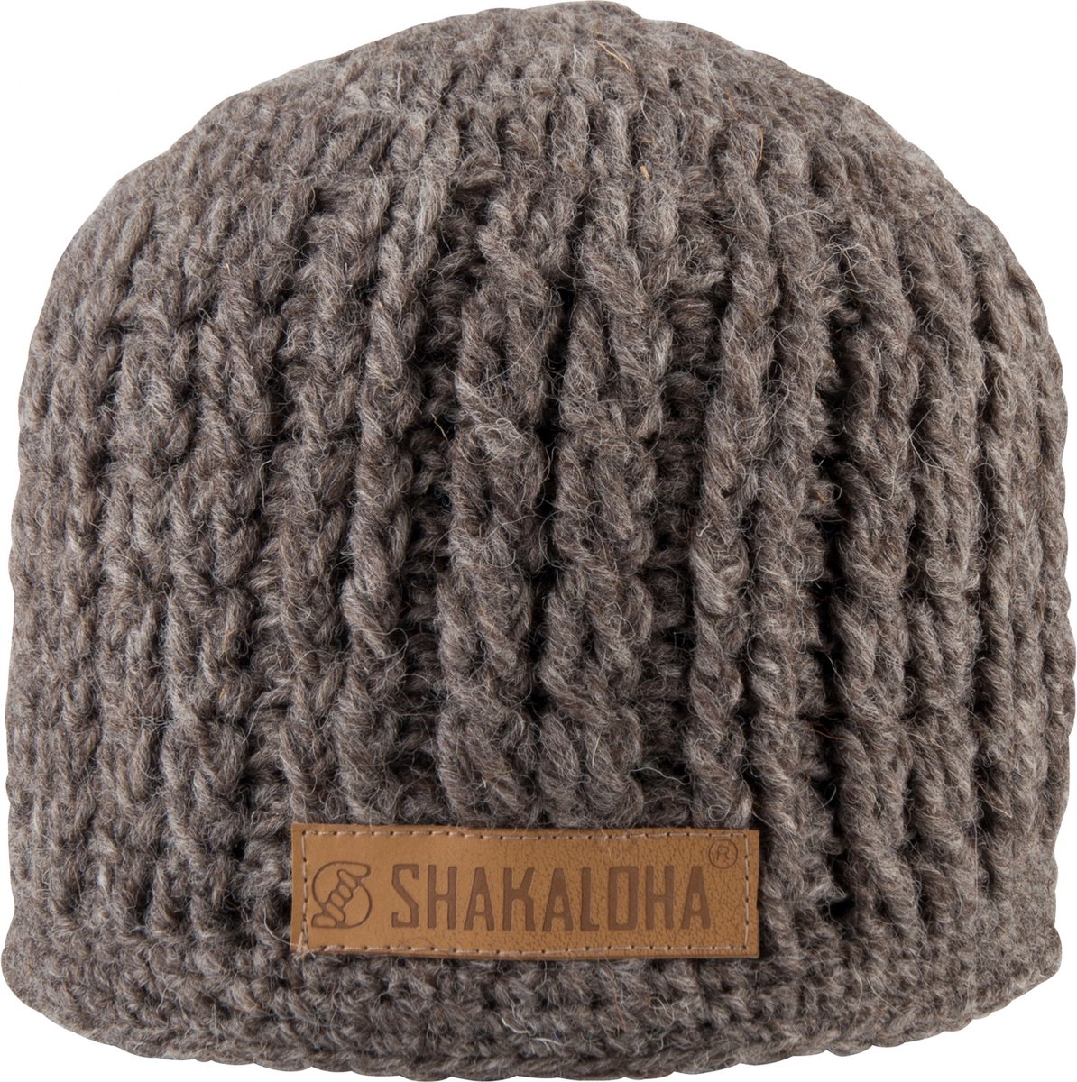 Shakaloha Gebreide Wollen Muts Heren & Dames Beanie Hat van schapenwol met polyester fleece voering - Birk Beanie Grey Unisex - One Size Wintermuts
