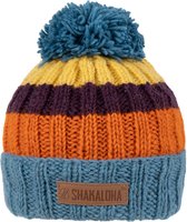 Shakaloha Gebreide Wollen Muts Heren & Dames Beanie Hat van schapenwol Halve Fleece Voering - Boef Beanie Green Unisex - One Size Wintermuts