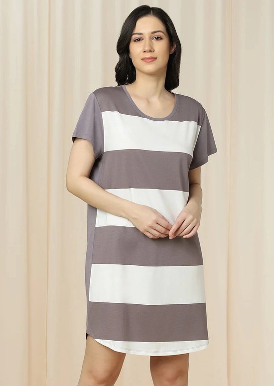 Triumph Damen Nachthemd NDK 01 - Baumwolle Jersey Mit Front-Print