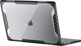 Supcase, Volledige hoes voor MacBook Air 13.6 2022 Schokbestendig, Doorzichtig zwart