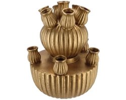 Daan Kromhout - Vaas- Tulpenvaas - Amsterdam - Bubbles - 24x31cm - Goud - Keramiek