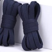Sneaker Veters 120CM geschikt voor Sneakers - donker blauw - marine blue - 120cm - veter - laces - platte veter - Plat - 120 cm