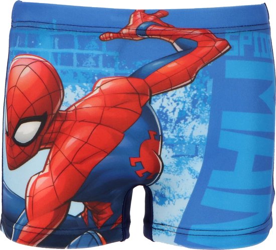 Spiderman - Marvel - zwemboxer - zwembroek - donkerblauw - maat 122/128
