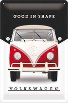 VW Volkswagen - Bulli - Good Shape - Plaque murale en métal - 20 x 30 cm