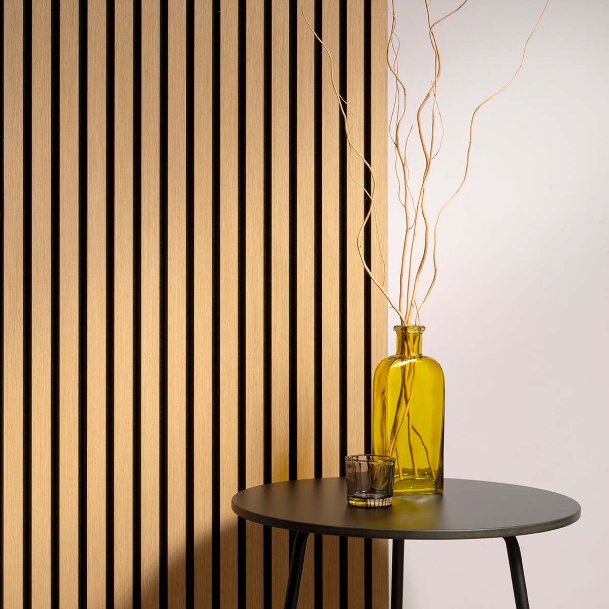 Akudeco® Akoestische wandpanelen - Akupanel - Lattenwand - Klassiek eiken - 270 x 60cm