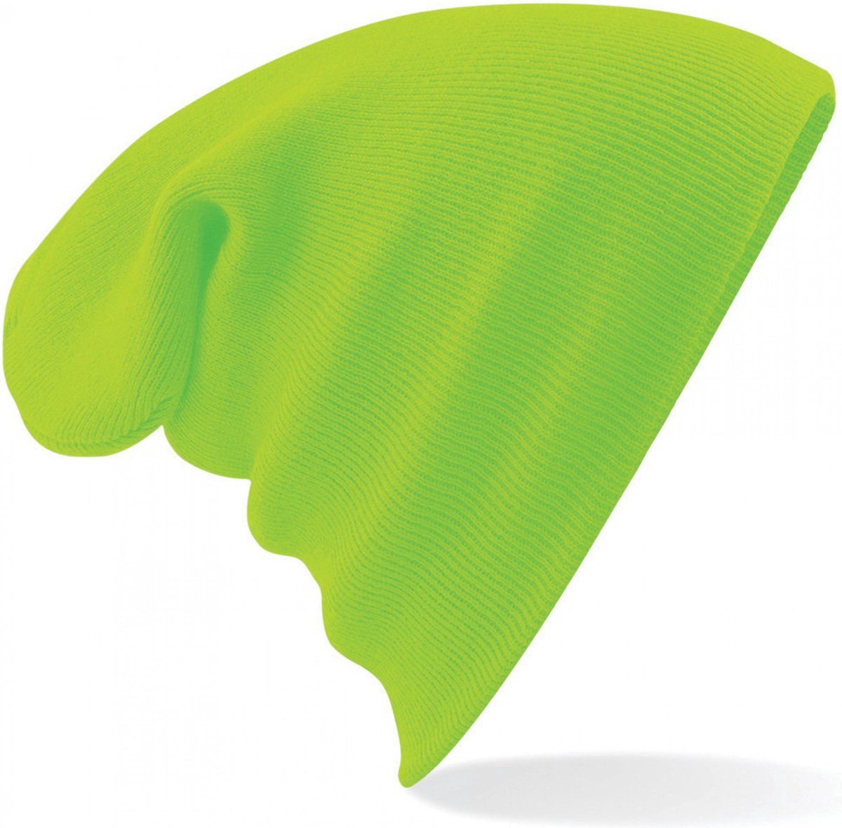 New Age Devi - "Fluorescent Green 'Original Cuffed Beanie"