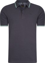 Mario Russo Polo shirt Edward - Polo Shirt Heren - Poloshirts heren - Katoen - XXL - Antraciet