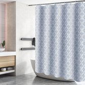 Douchegordijn 200 x 180 cm badgordijn van polyester wasbaar badkamergordijn met 12 douchegordijnringen waterdicht voor bad en badkamer veelkleurig