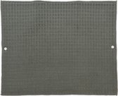 Tapis égouttoir/tapis de séchage pour vaisselle cuisine - absorbant - microfibre - gris - 40 x 48 cm - pliable