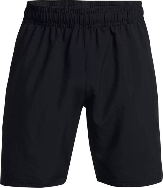 Zwarte sportbroek met elastische tailleband.