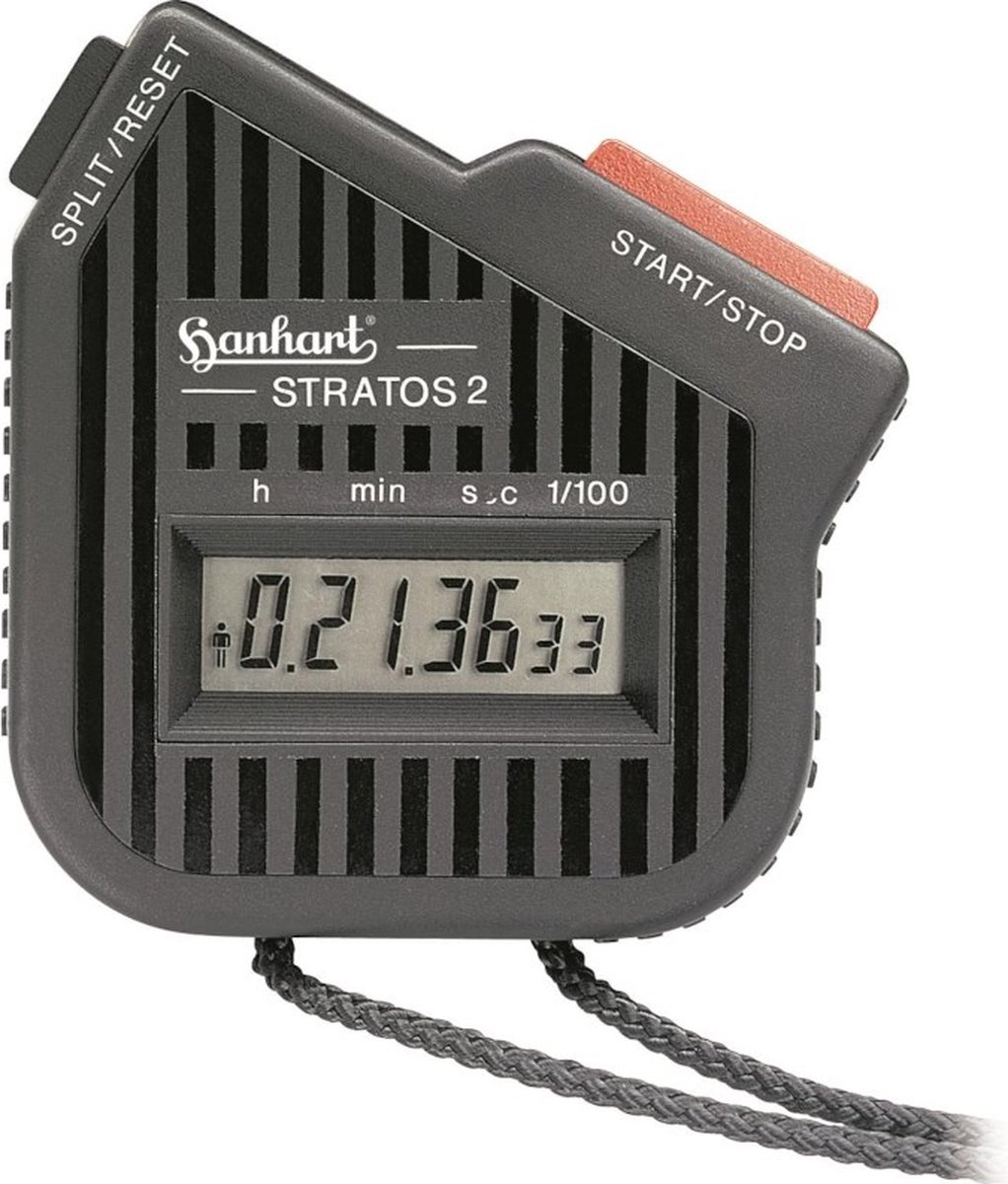 Hanhart Stopwatch Stratos 2 - Zwart - Timer - 