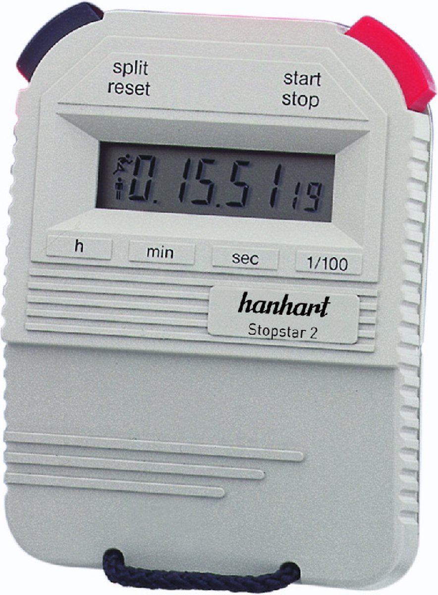 Hanhart Stopwatch Stopstar 2 - Wit - Timer - 