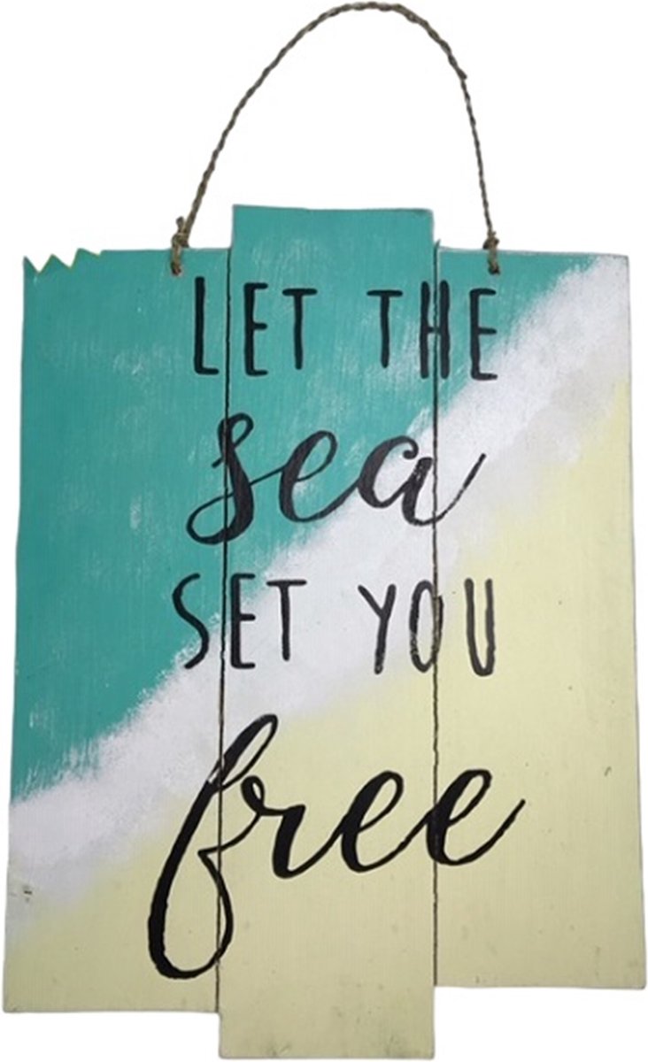 Tekstbord 30x40 cm Let tha Sea