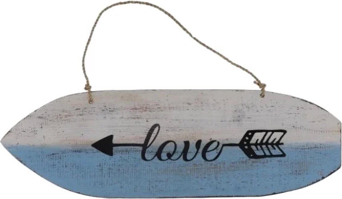 Surfplank 15x45 cm Love