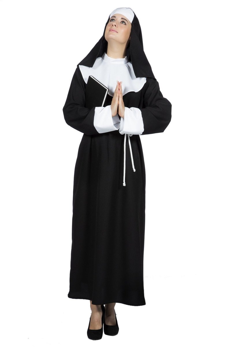 Nonnenkleding dame 3-delig - Maat 48