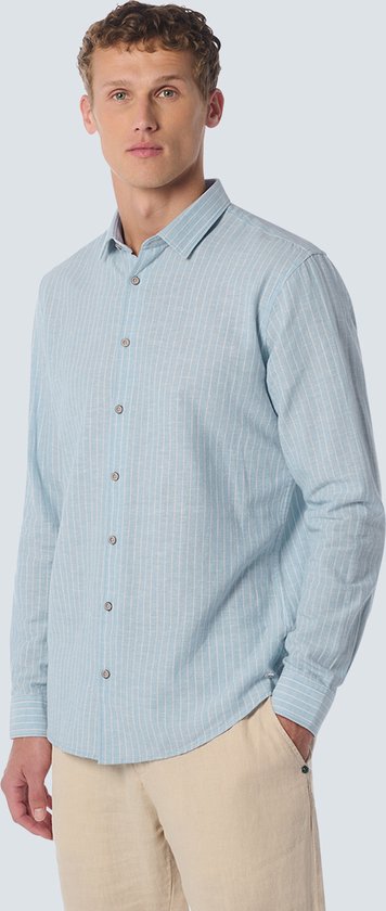 No Excess Chemise en Lin Homme Blauw L